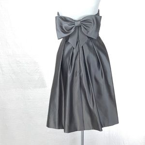 Beautiful Bill Levkoff Dress, Gray, Detachable Bow